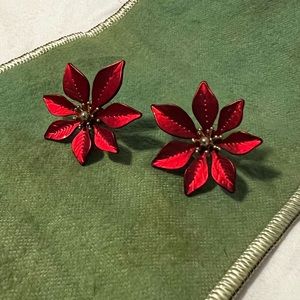 Christmas Flower Earrings